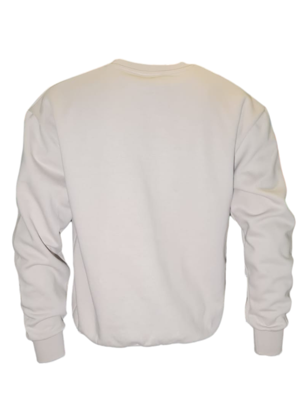 TC V1 Mens Heavy Cotton Winter Drop Shoulder Sweatshirt - Natural Stone - Image 2