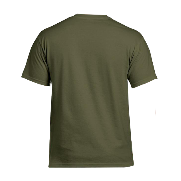 TC Mens Millitary Green Premium Heavy 100% Cotton T-Shirt - Image 2