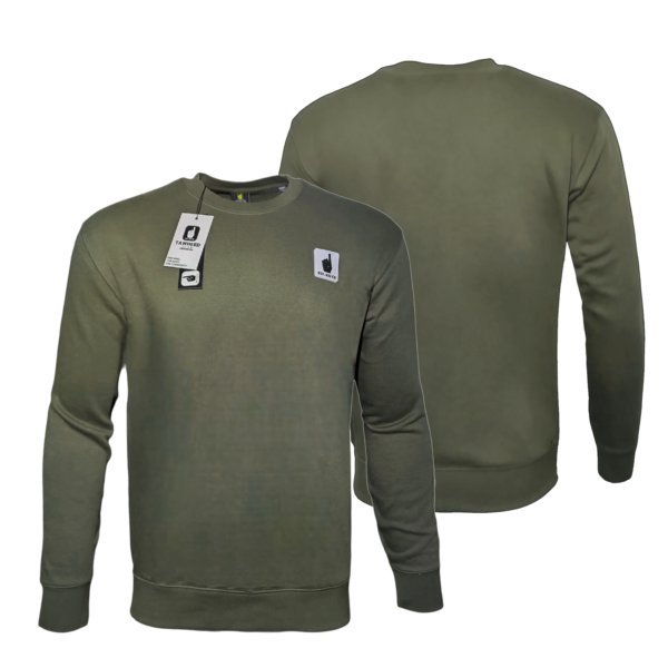 Mens Premium Casual Army Green Top - smart military army green muslim mens jumpers